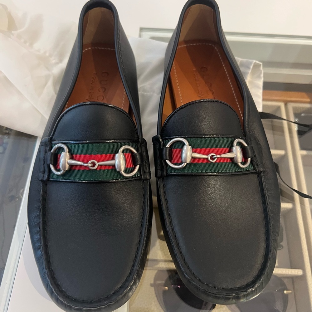 Gucci male loafers.  Brand new never worn size 6 1/2 men’s